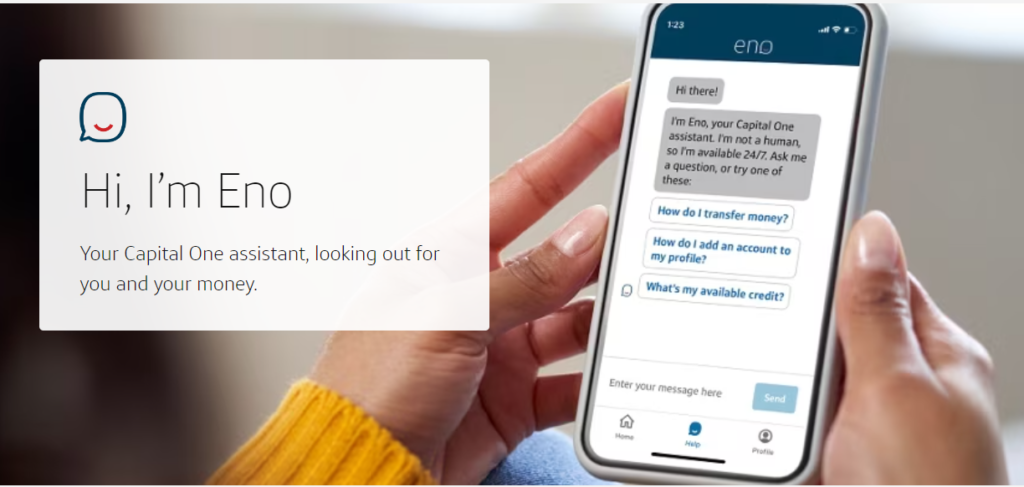 Best banking chatbots examples  Eno from Capital One